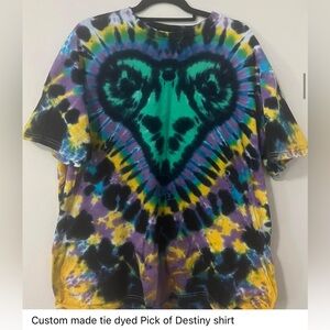 Custom made Pick of Destiny tie dye- Tenacious D